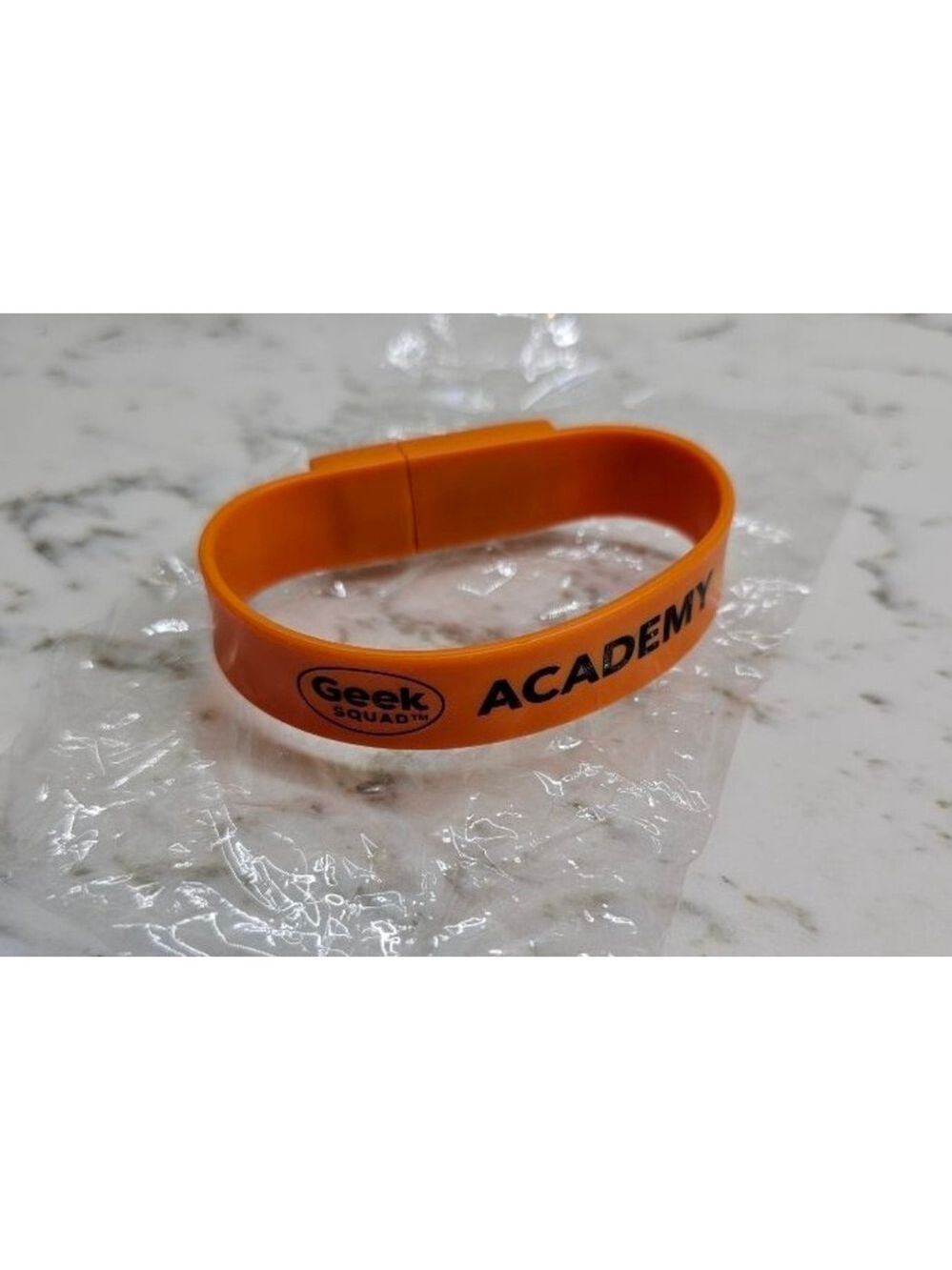 Geek Squad Orange 2GB USB Flash Drive Bracelet One Size